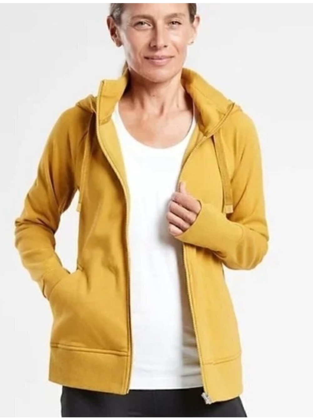 Athleta Triumph Hoodie XS - Mustard